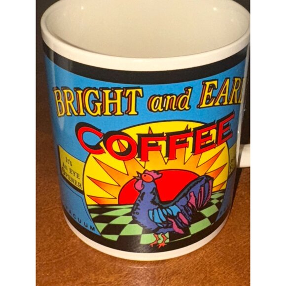 Set Of 2 Archives Coffee Mugs Bright & Early Old Glory Retro Patriotic Designs C - Picture 2 of 9